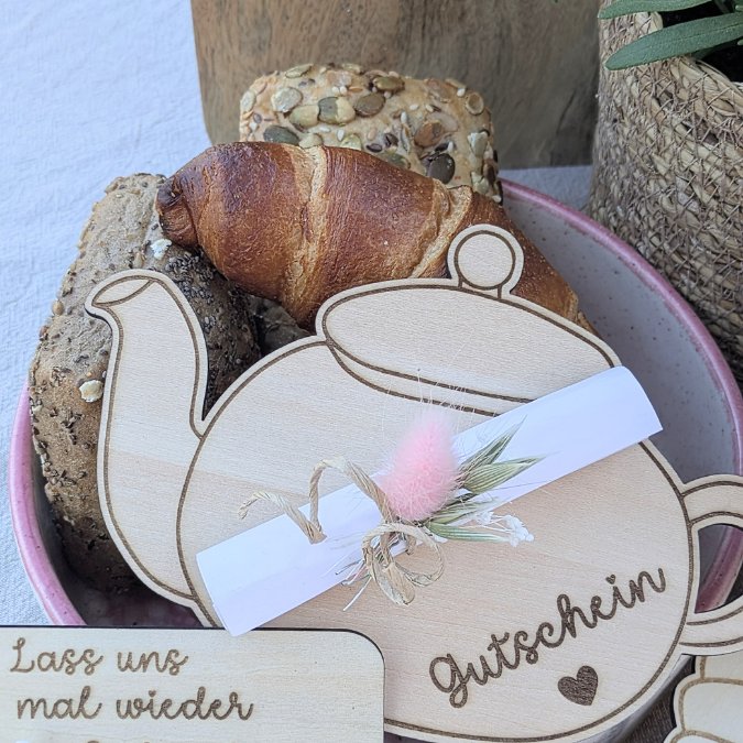 SVG Laserdatei Einladung zum Frühstück Karten für Blumen Gutscheine Brunch Mittagessen Lunch Frenchtoast Croissant Tee Kaffee SVG Datei – Bild 28