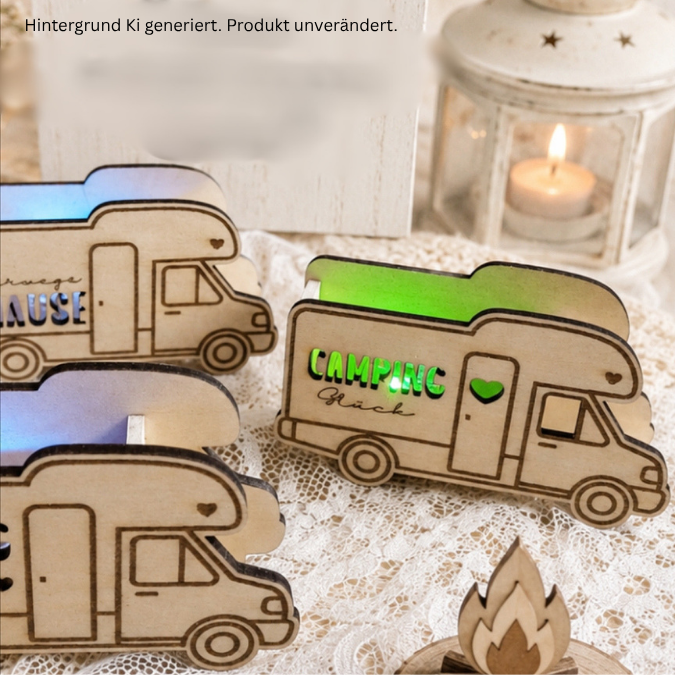 SVG Laserdatei Wohnmobil Camping 8 Designs 2 Größen klein für Ballonlichter groß für Lichterkette Ballonlicht Leuchtdeko SVG-Datei – Bild 20