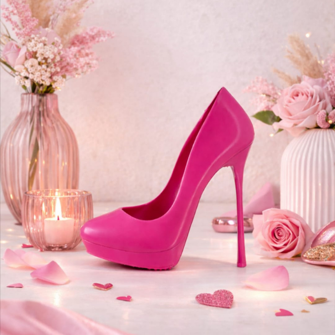 STL 3D Druck Datei High Heel Geschenkidee für Frauen Verpackung Beauty Schminke Schuhe Girls Absatz Highheel Deko – Bild 3