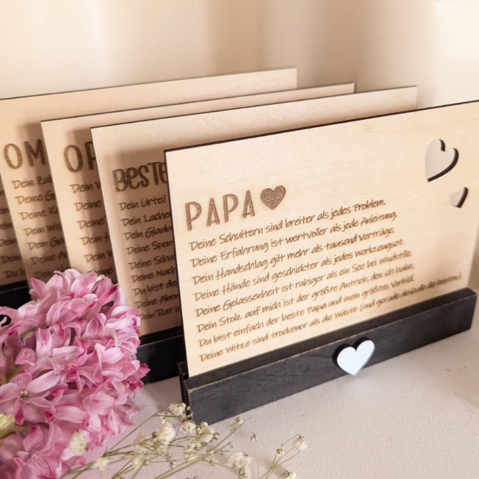 SVG Laser Datei Gravur Bundle Papa Eigenschaften Vaterrtag Erklärung Substantiv Du bist... Weihnachten Ostern Laserdatei Plotterdatei – Bild 2