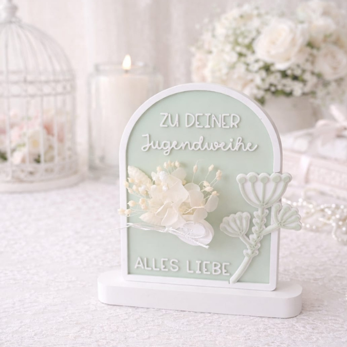 STL 3D Druck Datei 2er Set Jugendweihe Aufsteller für geldgeschenk, Gutscheine oder Blumen 3D-Druck Datei – Bild 5