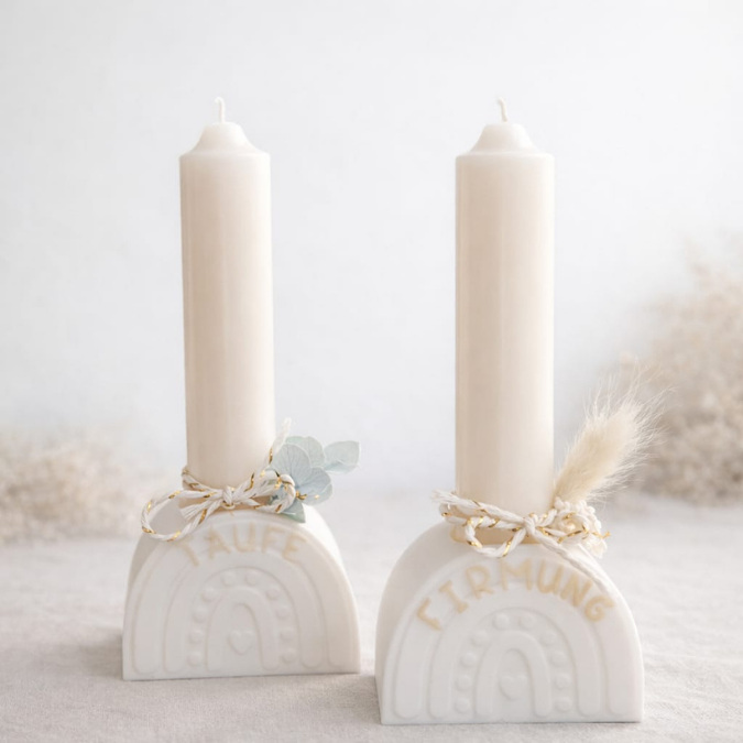 STL 3D Druck Datei 6er Set Regenbogen Kirche Kerzenständer oder für Reagenzgläser, Geld Konfirmation Kommunion Taufe Firmung God bless you 3D-Druck – Bild 4