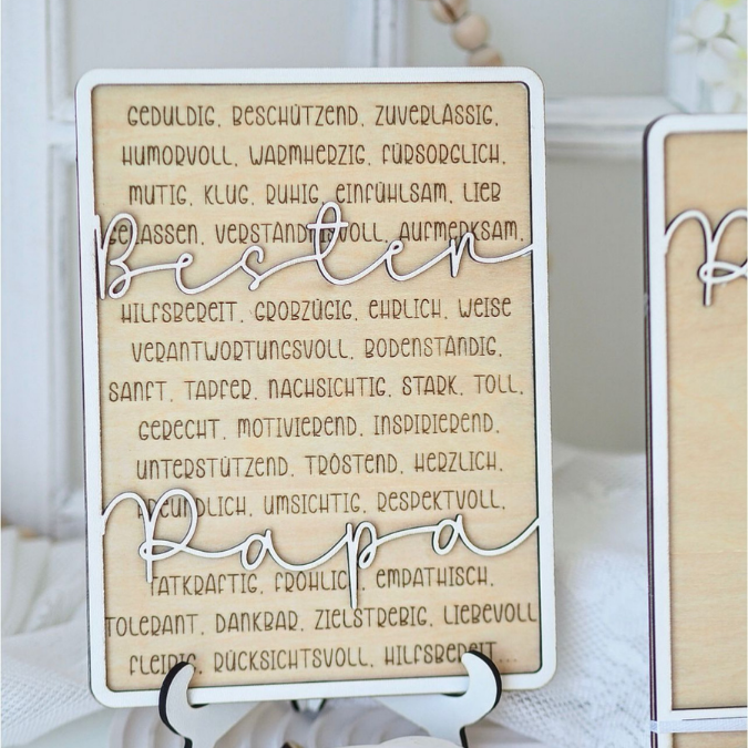 SVG Datei Rahmen mit Ständer Geschenkidee für Papa verschiedene Designs Vatertag Opa Mann SVG Laserdatei Laserfile Lasercut Männergeschenk 3mm 4mm – Bild 27
