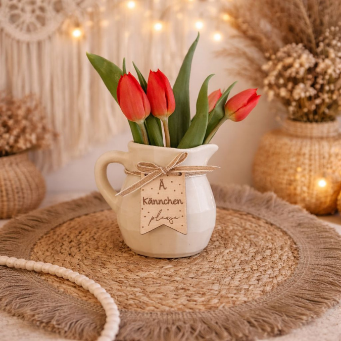 STL 3D Druck Datei 4er Set Milchkanne Kanne Pflanzgefäß Dekokanne Kanne Gartentisch Outdoor Shabby Deko 3d Druck Vase 3D-Druck Datei – Bild 6