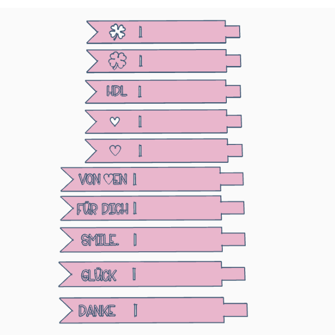 STL 3D Druck Datei 10 Designs Neutral Reagenzglas oder Kerzenbanderole Kerzenfahne Kerzenfähnchen Kerzendeko Kerze Geschenkidee Tag 3D-Druck – Bild 2