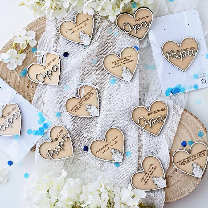 SVG Datei Rahmen Herzen für Papa Geschenkidee verschiedene Designs Vatertag Opa Mann SVG Laserdatei Laserfile Lasercut 3mm und 4mm Holz – Bild 4