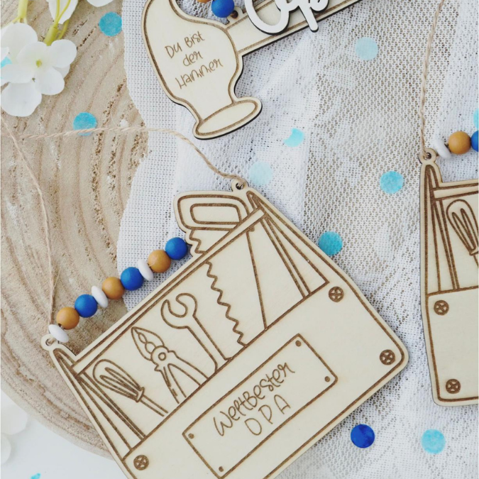 SVG Laser Datei Hammer Werkzeugkasten zum aufhängen Männer Geschenkidee für Papa Vatertag Opa Mann Lasercut Männergeschenk Vater Werkstatt – Bild 12