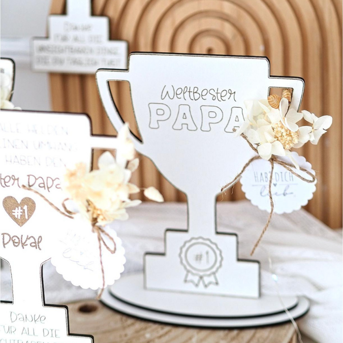 SVG Laser Datei Papa Opa Pokal zum stellen oder Hängen Geschenkidee für Vatertag Großvater Mann SVG Laserdatei Männergeschenk 3mm 4mm – Bild 16