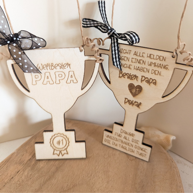 SVG Laser Datei Papa Opa Pokal zum stellen oder Hängen Geschenkidee für Vatertag Großvater Mann SVG Laserdatei Männergeschenk 3mm 4mm – Bild 27