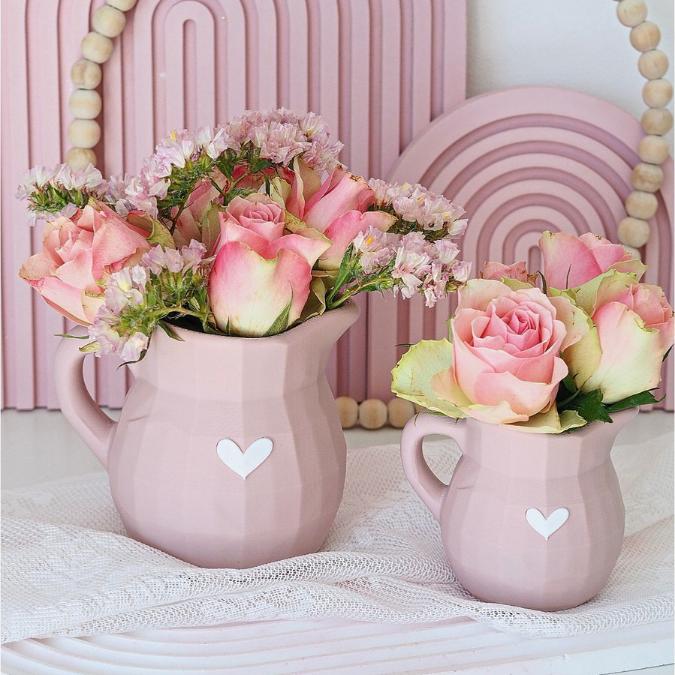 STL 3D Druck Datei 4er Set Milchkanne Kanne Pflanzgefäß Dekokanne Kanne Gartentisch Outdoor Shabby Deko 3d Druck Vase 3D-Druck Datei – Bild 5