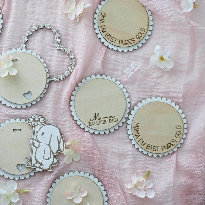 SVG Laserdatei Geschenkscheiben für Kleinigkeiten neutral Mama Oma Muttertag SVG-Datei inkl Stecker 3mm 4mm – Bild 13