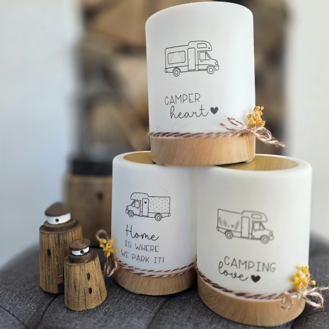 SVG Laser Datei Gravur Bundle Camping Wohnmobil Campingglück Camper Unterwegs daheim Laserdatei Plotterdatei englisch – Bild 2