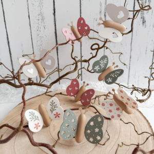 STL 3D Druck Datei Schmetterlinge Gartenstecker Deko auch f&uuml;r Magnet 8x2mm Pflanzen Outdoor Deko Pflanzenstecker f&uuml;r 6mm, 8mm & 10mm St&auml;be