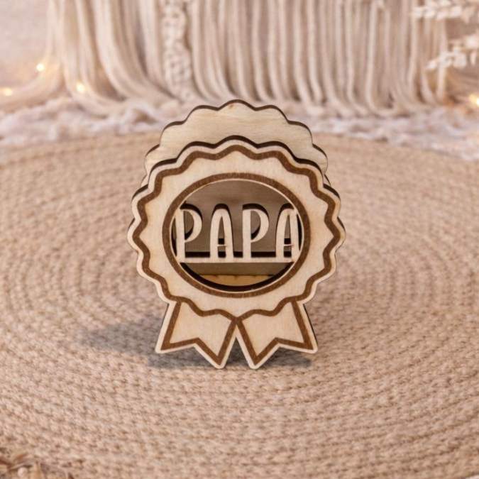 SVG Laser Datei 4 designs Mini Licht-Medaillen für Ballonlicht Geschenkidee für Papa Vatertag Opa Mann SVG Laserdatei Männergeschenk – Bild 11