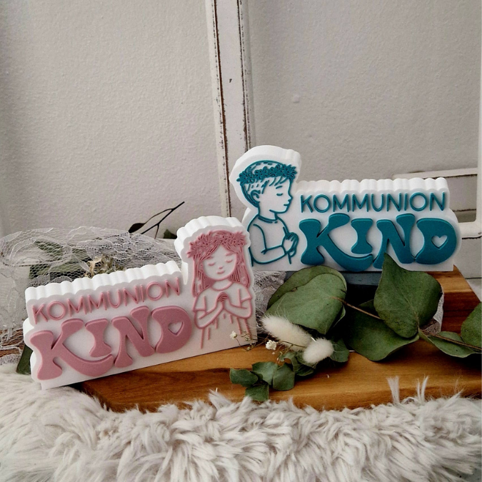 STL 3D Druck Datei 4 Designs Aufteller Kommunion Kind Kirche für Geldgeschenke 3D-Druck Datei Kommunionsgeschenk Firmung Glaube Christlich