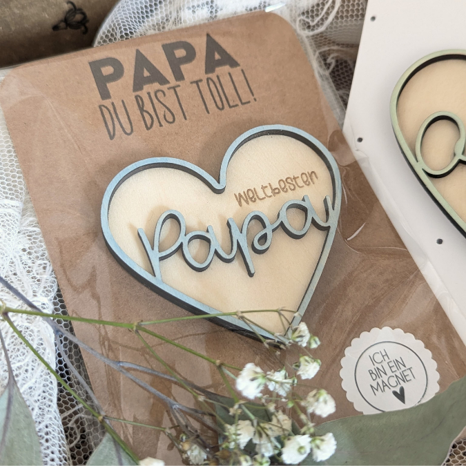 SVG Datei Rahmen Herzen für Papa Geschenkidee verschiedene Designs Vatertag Opa Mann SVG Laserdatei Laserfile Lasercut 3mm und 4mm Holz – Bild 11