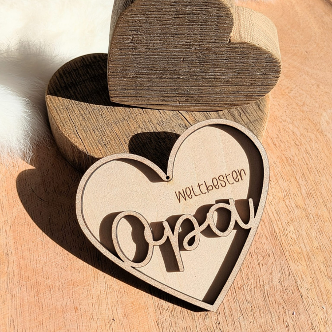SVG Datei Rahmen Herzen für Papa Geschenkidee verschiedene Designs Vatertag Opa Mann SVG Laserdatei Laserfile Lasercut 3mm und 4mm Holz – Bild 16