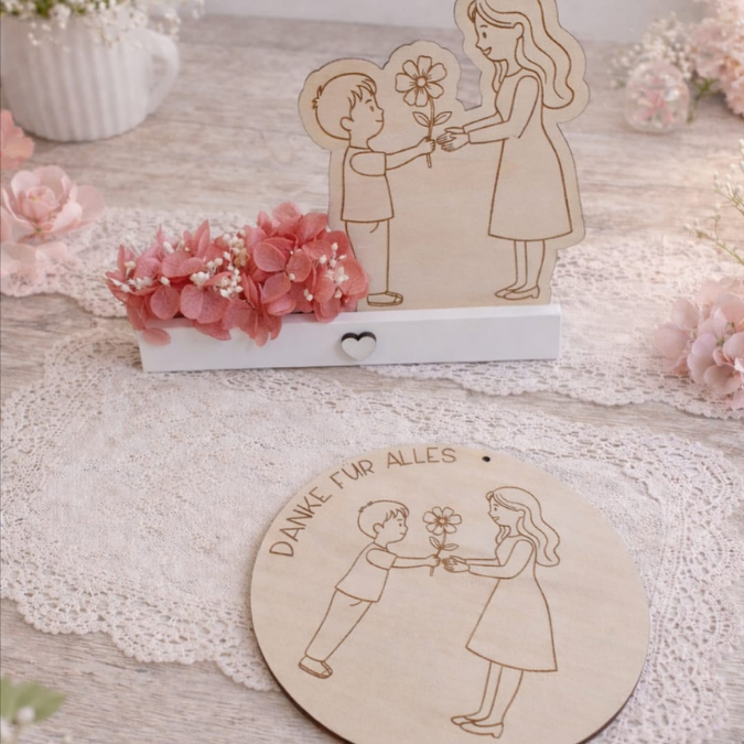 SVG Laser Datei 6 designs Kindergartenabschied Aufsteller Klötzchendatei und Holzscheiben Geschenk Erzieherin Kita KiGa SVG Datei Schulkind – Bild 11