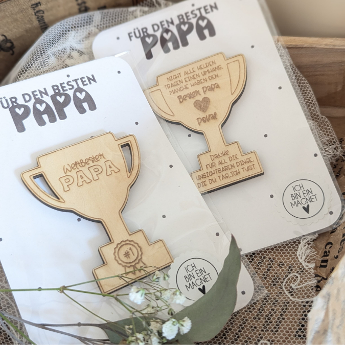 SVG Laser Datei Papa Opa Pokal zum stellen oder Hängen Geschenkidee für Vatertag Großvater Mann SVG Laserdatei Männergeschenk 3mm 4mm – Bild 14