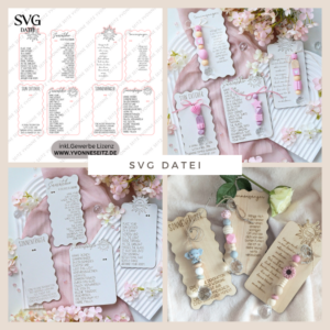 SVG Laserdatei Verpackung Halter für Sonnenfänger verschiedene Designs Anhänger Gute Laune Sommer Sonne Kristall SVG Datei