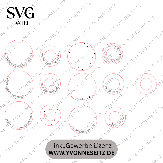 SVG Laserdatei Mini Geburtstagsparty Geburtstag Teelicht Gute Laune SVG Datei Geburtstag in der Tüte Kleinigkeit Mitbringsel – Bild 2