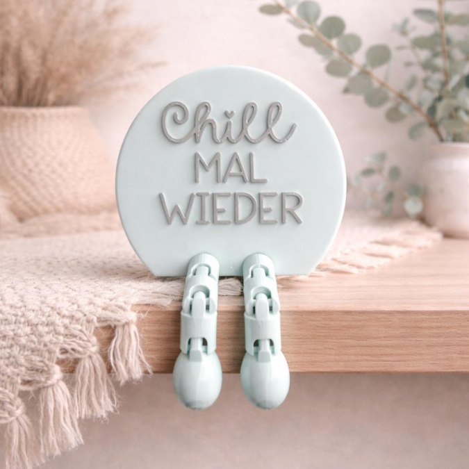 3MF für Bambu 3D Druck Datei 2 Designs Wackelbeine Statement Chill mal wieder mit Beinen Deko 3D-Druck 3MF kawaii cute boho flexi friend – Bild 6