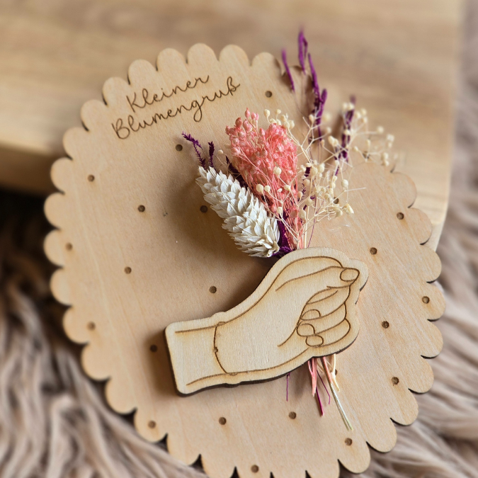 SVG Laserdatei Geschenk Karten für Blumen Gutscheine Liebesbrief Hand blumenstrauß Trockenblumen Postkarten Grußkarten SVG Datei – Bild 12