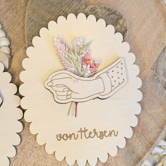 SVG Laserdatei Geschenk Karten für Blumen Gutscheine Liebesbrief Hand blumenstrauß Trockenblumen Postkarten Grußkarten SVG Datei – Bild 14