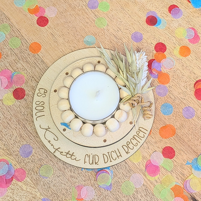 SVG Laserdatei Mini Geburtstagsparty Geburtstag Teelicht Gute Laune SVG Datei Geburtstag in der Tüte Kleinigkeit Mitbringsel – Bild 16
