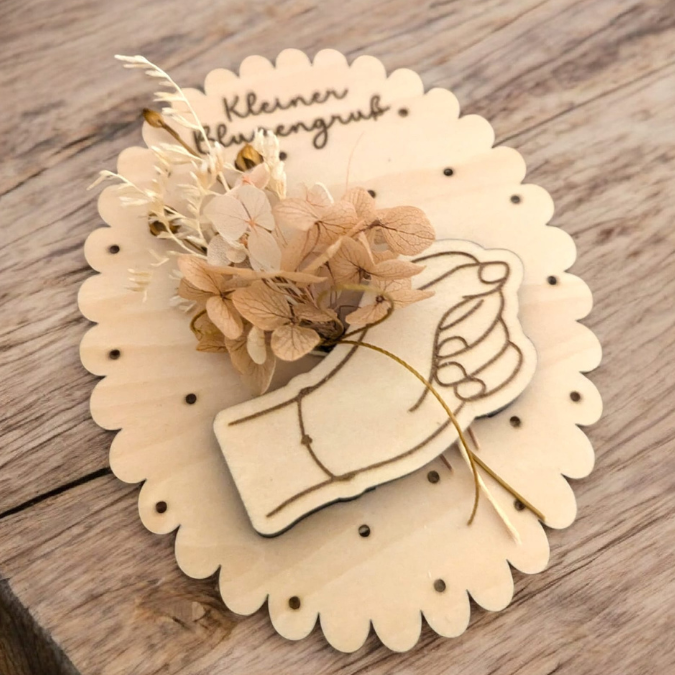 SVG Laserdatei Geschenk Karten für Blumen Gutscheine Liebesbrief Hand blumenstrauß Trockenblumen Postkarten Grußkarten SVG Datei – Bild 19