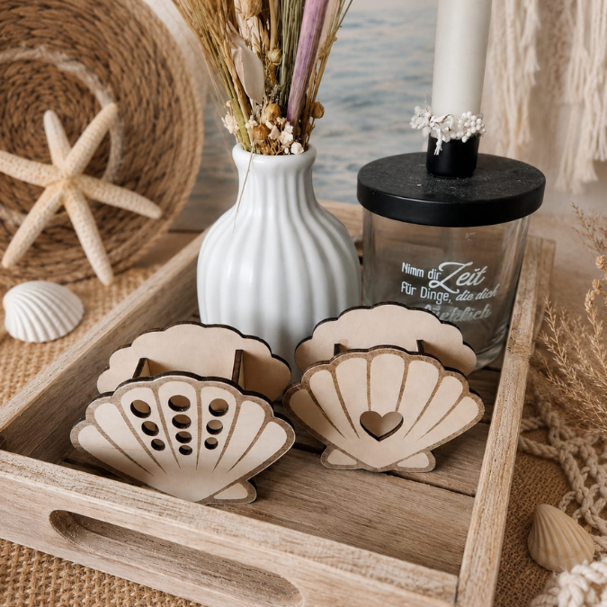SVG Laserdatei 4 Designs Muschel und Seestern zum füllen mit Blumen, Geld oder Ballonlicht Sommer Maritim Lichtdatei Leuchtdeko SVG-Datei – Bild 19