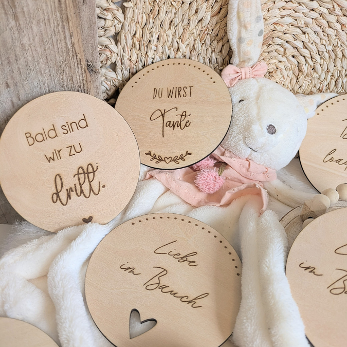 SVG Datei Laserdatei Holzscheiben Schwanger Baby loading Liebe im Bauch Schwangerschaftsverkündung Oma Opa Tante Schwangerschaft Geburt Baby – Bild 12