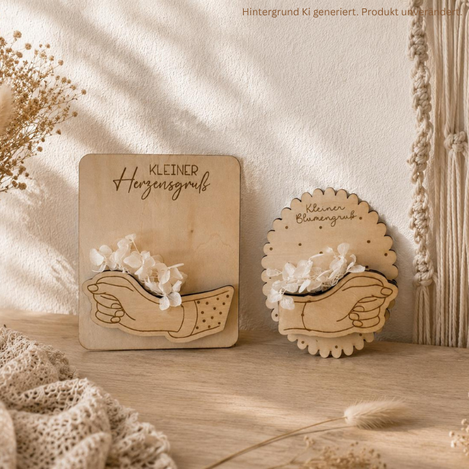 SVG Laserdatei Geschenk Karten für Blumen Gutscheine Liebesbrief Hand blumenstrauß Trockenblumen Postkarten Grußkarten SVG Datei – Bild 8