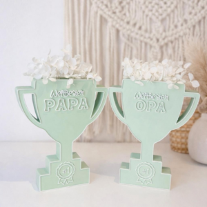 STL 3D Druck Datei 7 Designs Pokal mit Öffnung für Gutscheine, Geld, Blumen Aufsteller Vatertag Papa Opa Geschenkidee Männer 3D-Datei