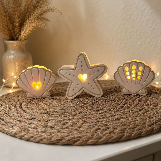 SVG Laserdatei 4 Designs Muschel und Seestern zum füllen mit Blumen, Geld oder Ballonlicht Sommer Maritim Lichtdatei Leuchtdeko SVG-Datei – Bild 9
