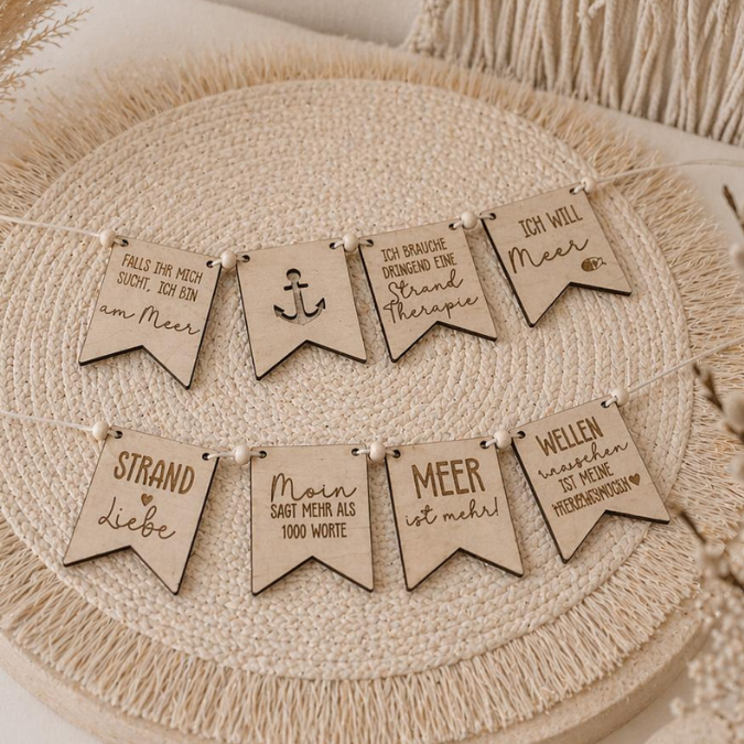 SVG Laserdatei Meer 9 Designs Schilder Wimpel Schildchen Anhänger Tags Urlaub Strand Sand Sonne Gute Laune Sommer SVG Datei – Bild 9