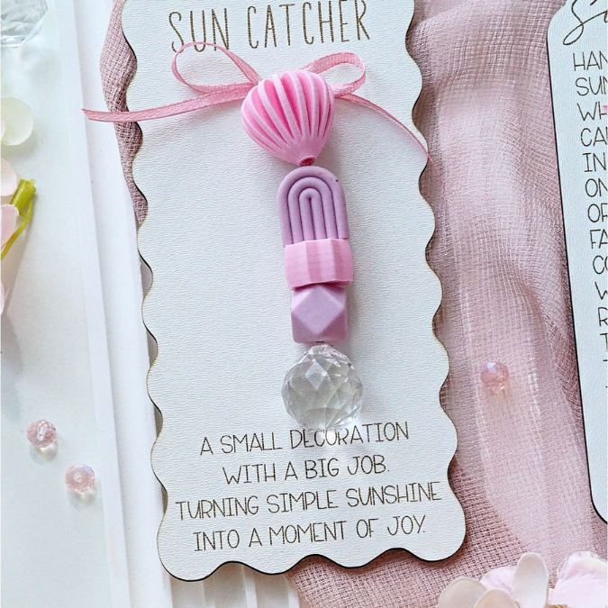 SVG Laserdatei Verpackung Halter für Sonnenfänger verschiedene Designs Anhänger Gute Laune Sommer Sonne Kristall SVG Datei – Bild 16