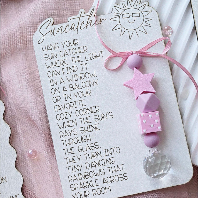 SVG Laserdatei Verpackung Halter für Sonnenfänger verschiedene Designs Anhänger Gute Laune Sommer Sonne Kristall SVG Datei – Bild 17