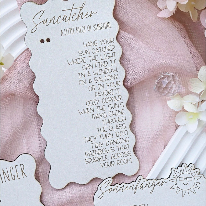 SVG Laserdatei Verpackung Halter für Sonnenfänger verschiedene Designs Anhänger Gute Laune Sommer Sonne Kristall SVG Datei – Bild 22
