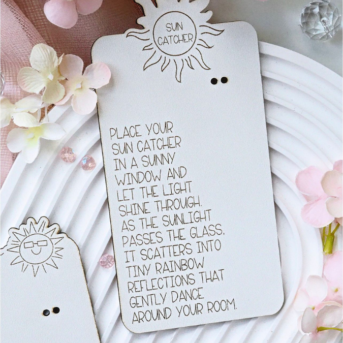 SVG Laserdatei Verpackung Halter für Sonnenfänger verschiedene Designs Anhänger Gute Laune Sommer Sonne Kristall SVG Datei – Bild 24