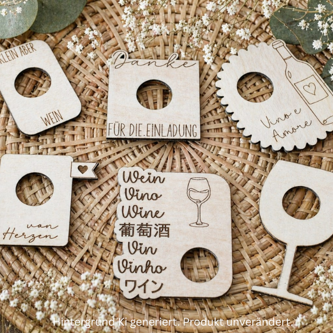 SVG Laserdatei 16 Designs Weinkorken Halter für Korken Wein SB Lädchen Schrankladen Korkenhalter Verpackung für Korken SVG Datei – Bild 6