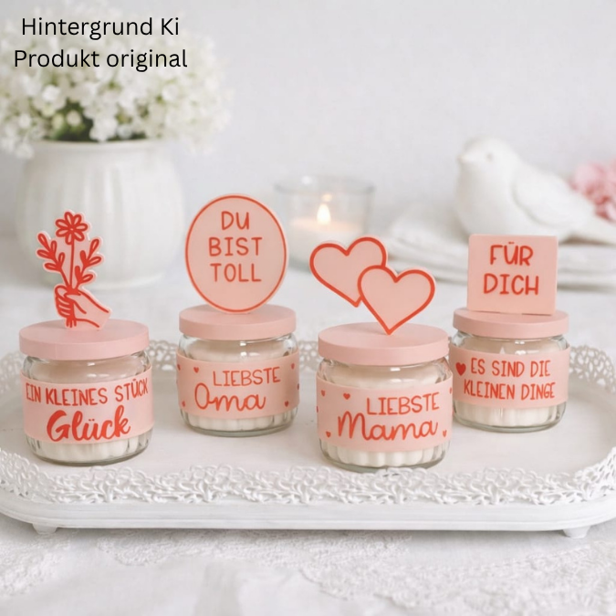 STL 3D Druck Datei XXl Set für Kerzenglas Banderolen Deckel und Stecker Hök Gök 3D-Druck Datei Mama Oma Geburtstag Mitbringsel Geldgeschenk – Bild 16