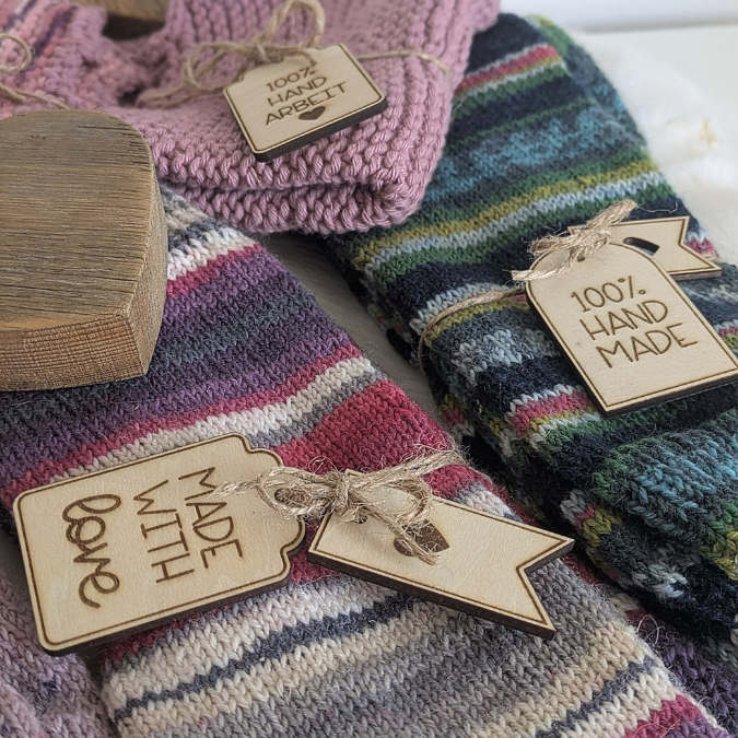 SVG Laserdatei Geschenkanhänger 10 designs Handmade made with love diy Handgemacht herz verschiedene Anlässe Geschenkidee SVG Datei – Bild 13