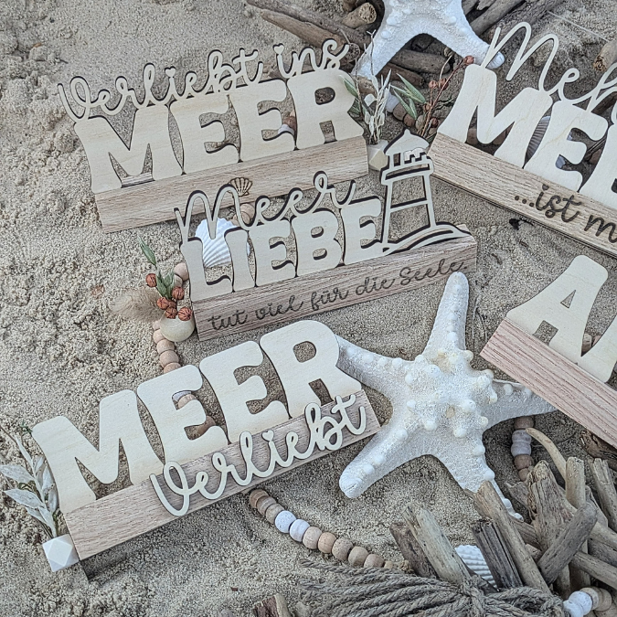 SVG Laserdatei Klötzchenaufsteller Meer Maritim Ahoi Klötzchenschrift inkl Gravuren SVG Datei – Bild 22