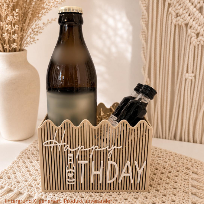STL 3D Druck Datei Vatertag Männer Bier Geburtstag Box mit Deckel zum kleben 2 Designs BIERthday einzigBartig 3D-Druck Datei 122x86x75 – Bild 2