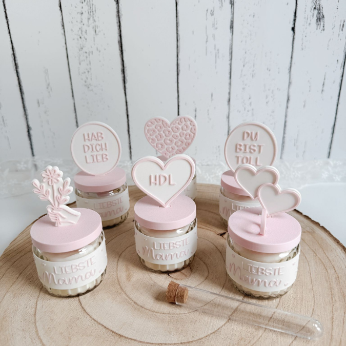 STL 3D Druck Datei XXl Set für Kerzenglas Banderolen Deckel und Stecker Hök Gök 3D-Druck Datei Mama Oma Geburtstag Mitbringsel Geldgeschenk – Bild 29