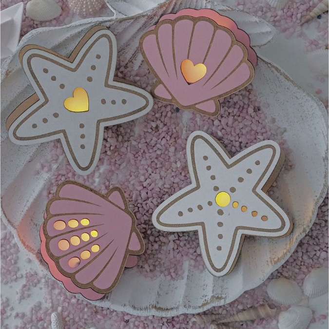 SVG Laserdatei 4 Designs Muschel und Seestern zum füllen mit Blumen, Geld oder Ballonlicht Sommer Maritim Lichtdatei Leuchtdeko SVG-Datei – Bild 20
