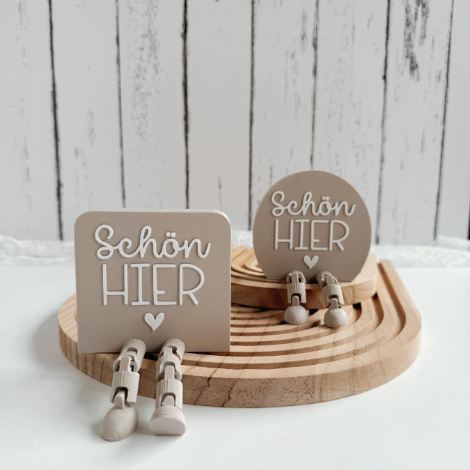 3MF für Bambu 3D Druck Datei 2 Designs Wackelbeine Statement Schön hier mit Beinen Deko 3D-Druck 3MF kawaii cute boho flexi friend – Bild 5