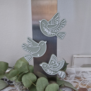 STL 3D Druck Datei 6 Designs Magnete Vögel Vogel Magnet für Magneten mit 8mm Durchmesser 3D-Druck Datei Kühlschrankmagnet Boho Kawaii Skandi