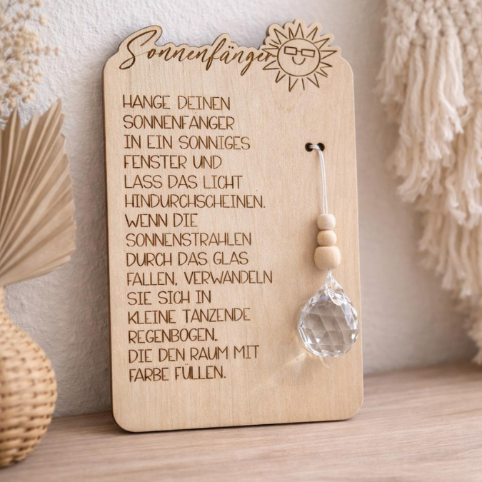 SVG Laserdatei Verpackung Halter für Sonnenfänger verschiedene Designs Anhänger Gute Laune Sommer Sonne Kristall SVG Datei – Bild 4
